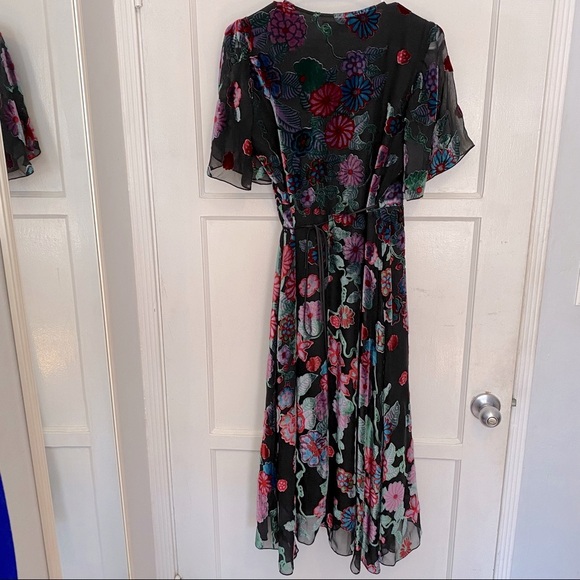 *SOLD* Hale Bob Maxi Dress Floral Velvet XS - Picture 2 of 3